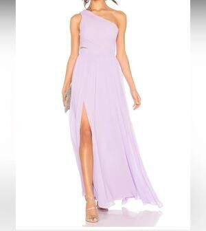 REVOLVE NBD Australis One Shoulder Lilac Gown Maxi Sz SM NWT Grecian